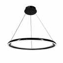 Люстра чорна підвісна кільцева D-60 cm / D-80 cm Led 58W / 68W Black Round Solo 260118-100007150