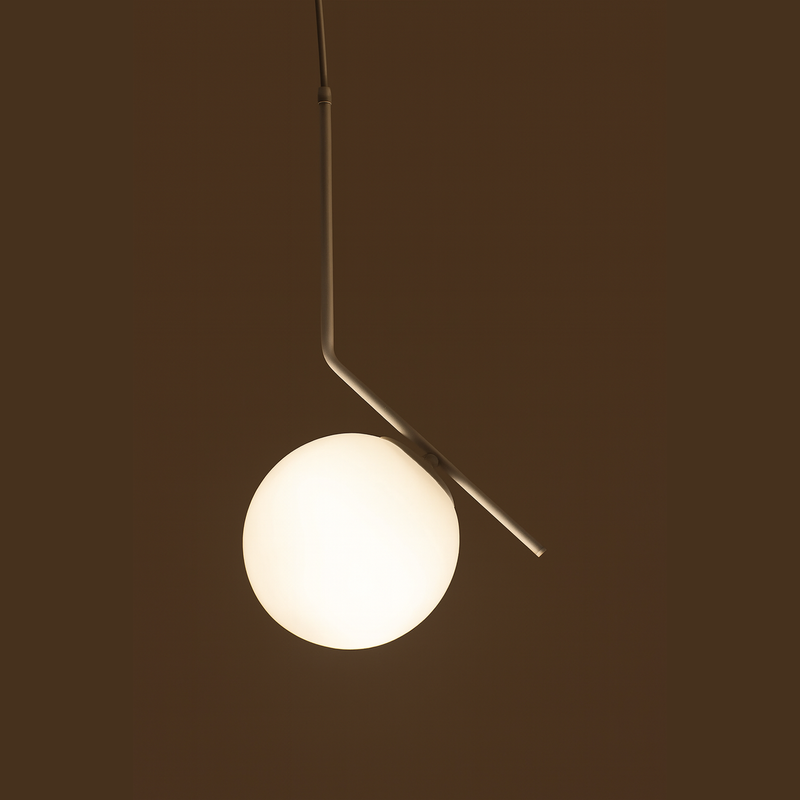 Світильник білий підвісний D-20 cm E14 White Bollo 250863-100005834