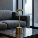 Настільна лампа золота акумуляторна H-34 cm Led 7W Gold Hermes 251188-100006553