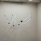 Люстра підвісна золота довга з гнучкого канату L-200 cm Led 56W Gold Neon Light 250931-100006173