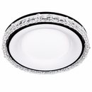 Стельова люстра чорна з акриловим плафоном D - 48 cm H - 8 cm Led 56W Black Crystal Circle 260531-100007970