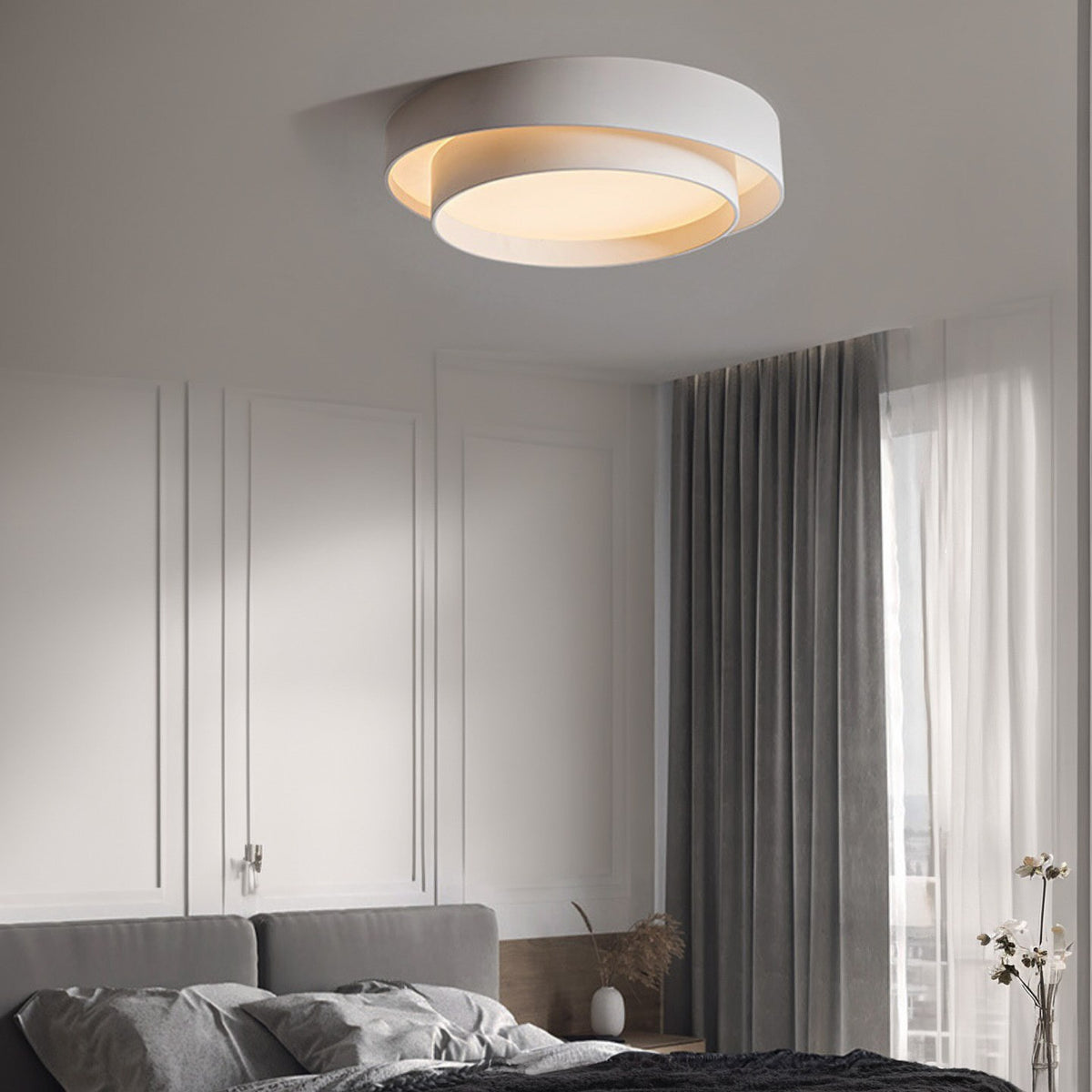Стельовий світильник Ledos white D-50 Led 55W 3000K 4000K 6000K White 250118-100004104