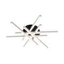 Стельова люстра біло-чорна D-64 cm Led 90W 3000K-5000K White+Black Star 260260-100007380