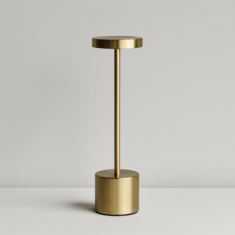 Настільна лампа золота акумуляторна H-34 cm Led 7W Gold Hermes 251188-100006553