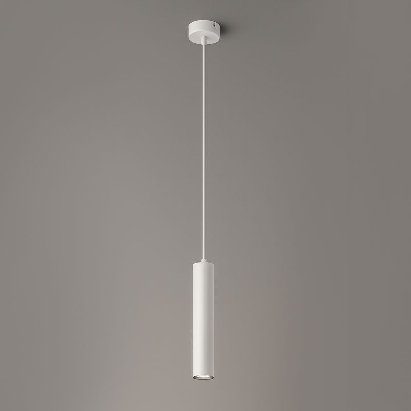 Підвісний світильник білий циліндричний W-8 cm GU10 White Tube 250863-100005835