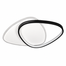 Люстра стельова чорно-біла H-7 cm L-51 cm Led 38W Black+White Duo Triangles 260931-100008795