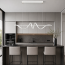 Люстра біла Хвиля L-100 см / L-120 см Gemo Wave Curly White 260418-100007828