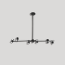Люстра Spoon 6 L-96 см GU10*6 Black + Chrome 250419-100004429