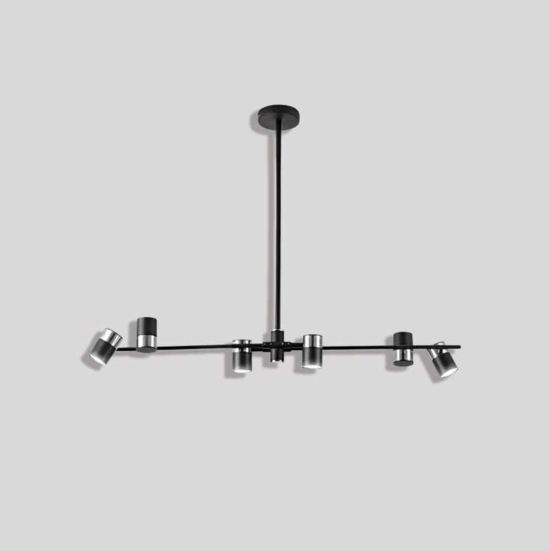 Люстра Spoon 6 L-96 см GU10*6 Black + Chrome 250419-100004429