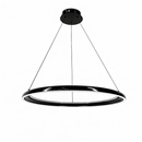 Люстра чорна підвісна кільцева D-60 cm / D-80 cm Led 58W / 68W Black Round Solo 260118-100007150