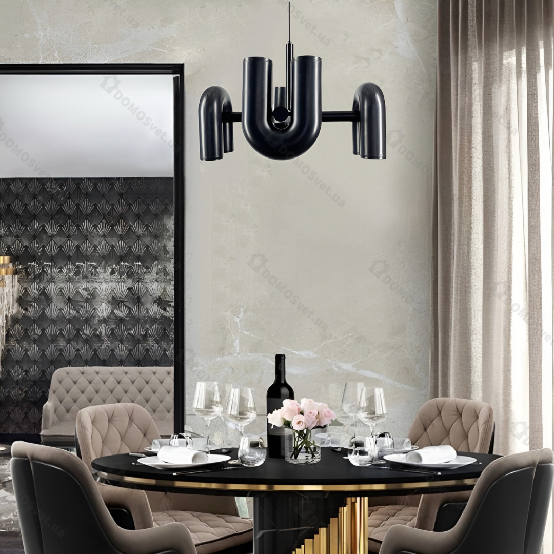 Підвісні світильники 4000К D-60 cm Led 28W / D-80 cm Led 42W / D-100 cm Led 56W Black Track Lamp 231018-100002692