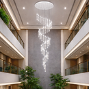 Каскадна люстра срібна D-80 cm Led 235W 4000K Chrome Cascade Imitation Bubbles 260222-100007374