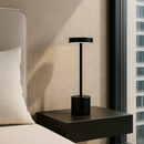 Настільна лампа чорна акумуляторна H-34 cm Led 7W Black Hermes 251188-100006554