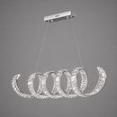 Підвісна люстра L-100 cm Led 80W 3000K 4000K 6000K Chrome Crystal Diamond 260822-100008567