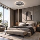 Люстра стельова чорно-біла H-20 cm D-50 cm Led 83W Black+White Circle Way 260918-100008796