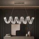Підвісна люстра L-100 cm Led 80W 3000K 4000K 6000K Chrome Crystal Diamond 260822-100008567