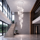 Каскадна люстра срібна D-80 cm Led 235W 4000K Chrome Cascade Imitation Bubbles 260222-100007374