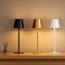 Настільна лампа чорна акумуляторна H-37 cm Led 10W Black T-Lamp 251188-100006555