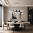 Підвісна люстра L-100 cm Led 80W 3000K 4000K 6000K Chrome Crystal Diamond 260822-100008567