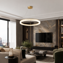 Люстра латунь світлодіодна D-60 cm Led 75W Gold Ice 260588-100007959