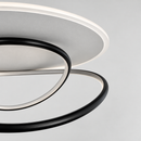 Люстра стельова чорно-біла H-20 cm D-50 cm Led 83W Black+White Circle Way 260918-100008796