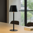 Настільна лампа чорна акумуляторна H-37 cm Led 10W Black T-Lamp 251188-100006555