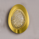 Настінний світильник золотий з прозорим плафоном L-30 cm Led Gold Shining Ellipse 251088-100006452