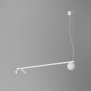 Люстра біла підвісна зі спотами W-101 cm GU10X3 White Bollo Spots 250810-100005843