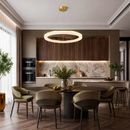 Люстра латунь світлодіодна D-60 cm Led 75W Gold Ice 260588-100007959