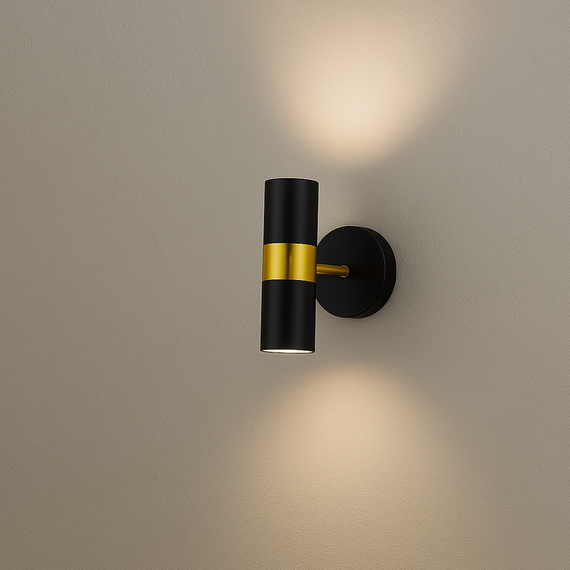Бра поворотне Spot L з 2 променями світла H200 Led 10W 4000K Black + Gold 241022-100003859