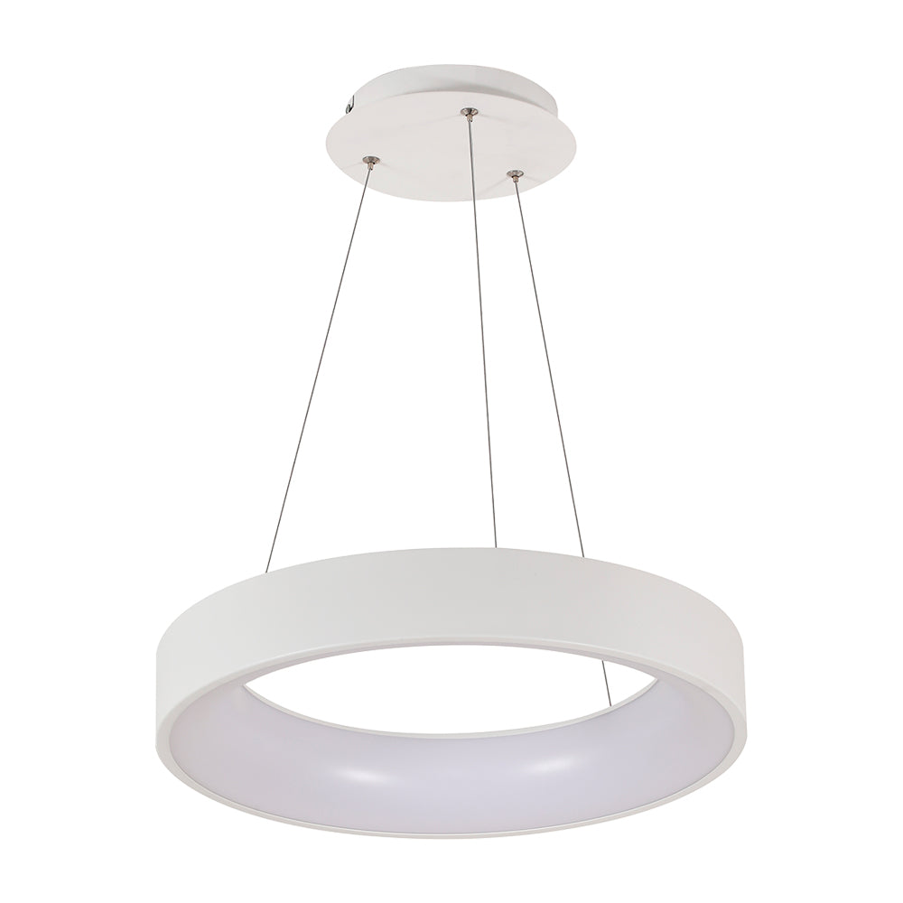 Люстра біла світлодіодна з пультом D-45 см / D-60 см White 3000К-6500К Strict ring 231062-100002667