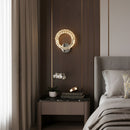 Настінний світильник срібний з кришталевим плафоном D-26 cm Led 43W Chrome Crystal Shine wall lamp 251176-100006663