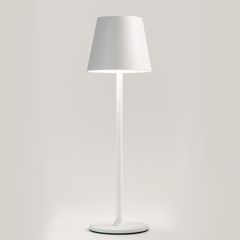 Настільна лампа біла акумуляторна H-37 cm Led 10W White T-Lamp 251188-100006556