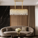 Люстра видовжена золота Crystal L-100cm Gold 250488-100004547