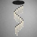 Каскадна люстра чорна Led 90W 4000K Rose Black Cascade Imitation Bubbles 260222-100007370