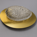 Настінний світильник золотий з прозорим плафоном L-30 cm Led Gold Shining Ellipse 251088-100006452