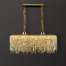 Люстра видовжена золота Crystal L-100cm Gold 250488-100004547