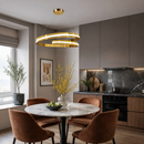 Люстра золота підвісна світлодіодна D-50 cm Led 100W Gold Curl 260588-100007961