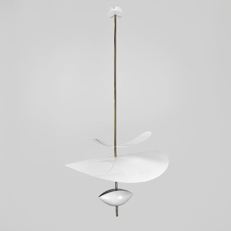 Люстра біла з пелюстками D-40 cm / D-60 cm Led 4000K White Flower 250918-100002038