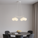 Люстра біла підвісна з круглими плафонами W-65 cm E14x6 White Faro Balls 250863-100005844
