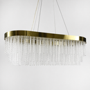 Люстра золота з скляним плафоном L-80 см / L-100 см / L-120 cm Briol gold oval 230918-100002511