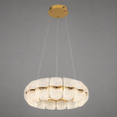 Люстри золоті підвісні з акриловим плафоном D - 40 cm / 60 cm / 80 cm Led 30W / 50W / 70W Gold Aria 260622-100008060