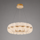 Люстри золоті підвісні з акриловим плафоном D - 40 cm / 60 cm / 80 cm Led 30W / 50W / 70W Gold Aria 260622-100008060