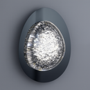 Настінний світильник чорний з прозорим плафоном L-30 cm Led Black Shining Ellipse 251088-100006460