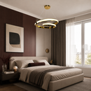 Люстра золота підвісна світлодіодна D-50 cm Led 100W Gold Curl 260588-100007962