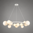Люстра підвісна кільцева на 15 плафонів D-80 cm G9x15 White + White Modo 260631-100008215