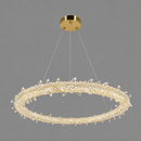 Люстра золота підвісна світлодіодна D-60 cm Led 120W Gold Crystal Ice 260588-100007963