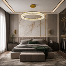 Люстра латунь світлодіодна D-60 cm Led 75W Gold Ice 260588-100007959