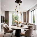 Люстра каскадна на 6 підвісів bicolor bubble 230635-100002128