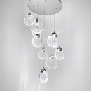 Люстра підвісна каскадна хромована на 10 / 15 підвісів D-44 cm Led 50W Chrome Coins 260519-100008041